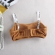 Sexy ống top vải vải thư tiếng Anh dây đeo vai quấn ngực vest nữ sinh viên đồ lót làm đẹp trở lại ống hàng đầu