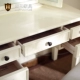 Bàn trang điểm Mỹ Xihe gỗ rắn Bàn trang điểm đơn giản Bàn trang điểm với phân trang phục sơn nước phòng ngủ đồ nội thất màu trắng - Bộ đồ nội thất giường ngủ gỗ Bộ đồ nội thất