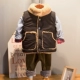 Áo vest trẻ em mùa đông dày phiên bản Hàn Quốc cho bé cộng với áo nhung trong áo bé trai ve áo cao cổ áo vest quần áo gile trẻ em Áo ghi lê