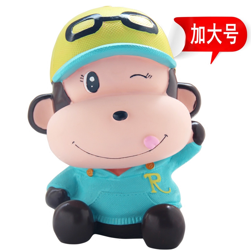 Creative Cute Ramp Up Monkey Deposit Money Silo Zodiac Zodiac Monkey Deposit Money Jar Varnishty Anti-Fall New Year's Birthday Gift