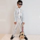 Người dẫn chương trình độc tấu trang phục sequin catwalk phù hợp với lễ phục Ngày trẻ em cậu bé chơi piano - Váy trẻ em
