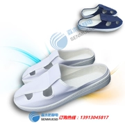 Dép đi trong nhà chống bụi chống tĩnh điện Đế nhựa PVC dép 4 lỗ làm giày thanh lọc