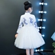 Trung Quốc phong cách catwalk dạ hội váy công chúa váy hoa cô gái chủ nhà mẫu trang phục cô gái đám cưới sợi mịn đồ bé trai Váy trẻ em