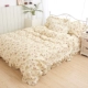 Floral bông cũ thô lanh mùa hè giường bông ren váy flounced một mảnh khăn trải giường custom-made - Váy Petti