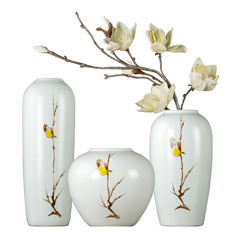 Jingdezhen ceramic vases, modern new Chinese vase of flower arranging flower art simulation figure into zen furnishing articles in the living room