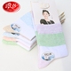 10 đôi vớ cotton nữ chính hãng Langsha mùa thu và mùa đông miệng rộng phần dày cotton nữ vớ dày trong ống cotton tất cao cổ cho bé gái Bít tất nữ