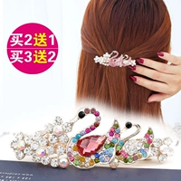 Nhật Bản và Hàn Quốc kẹp tóc hàng đầu clip pha lê clip bangs clip mùa xuân clip rhinestone đĩa kẹp tóc tóc ngắn trang sức hoang dã - Phụ kiện tóc kẹp tóc càng cua hàn quốc