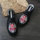 Giày vải thêu tay Xishan nam xuân mới sông hồ trung thành tinh thần xã hội kẻ giày lười giày thấp để giúp