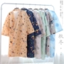 Áo khoác kimono yukata nam Nhật Bản mùa xuân và mùa thu dày áo ngủ nữ cotton mùa đông và gió quilted váy dài những người yêu thích áo len đồ bộ ngủ