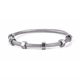 Châu Âu và Hoa Kỳ thương hiệu thời trang vòng đeo tay bằng thép titan nam và nữ retro hoài cổ đầu máy hex nut vài vòng tay trang sức vòng đá Vòng đeo tay Cuff