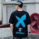 FNNKA mùa hè đất nước thủy triều OVERSIZE vai áo thun nam rộng rãi hip-hop sinh viên tay ngắn Phiên bản Hàn Quốc của áo sơ mi cotton