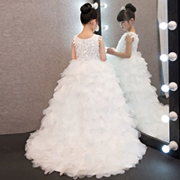 Cô gái đuôi cưới trẻ em lớn trẻ em sinh nhật buổi tối váy công chúa váy mùa hè hoa cô gái piano trang phục phụ nữ thời trang trẻ em