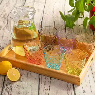 color home heat-resistant water cup lead-free glass