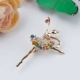 Phiên bản Hàn Quốc của nữ diễn viên ballerina thời trang nhỏ vẻ đẹp trâm cài dễ thương vẻ đẹp đơn giản boutonniere trang sức ngực mới - Trâm cài ghim cài áo vest Trâm cài