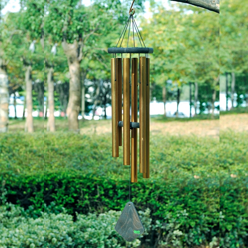 Fine music Metal pipe song poetry wind chimes hanging decoration European and American decoration Sound good garden balcony gardening pendant