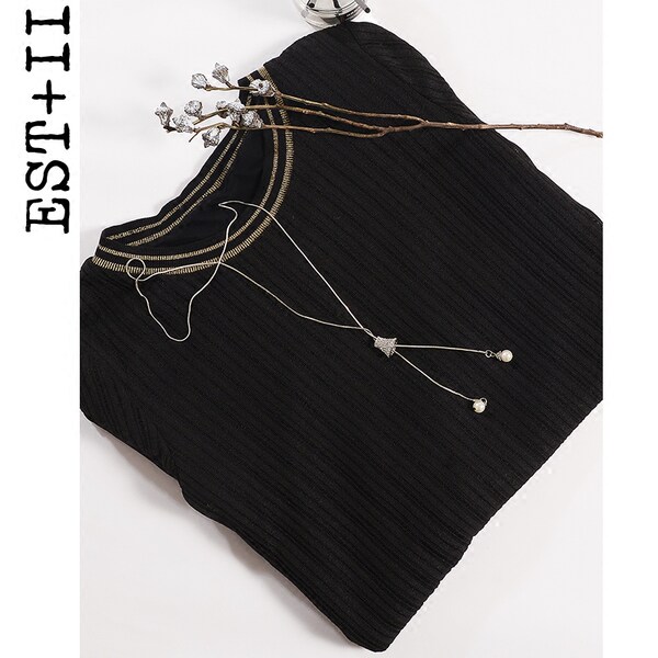 EST+II 艺诗 18年春季款 宽松中长款 女式针织衫 天猫优惠券折后¥259包邮(¥359-100)2色可选