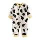 Baby cộng nhung jumpsuit đồ ngủ mùa thu đông