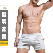 Thời trang đơn giản màu sắc đơn giản nam modal quần short mềm mại và thoải mái cotton arro quần thể thao nhà ba điểm quần ngủ