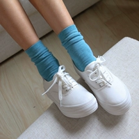 Bốn mảnh! Hàn đứng cọc cọc cọc đứng phụ nữ mùa thu và mùa đông thể thao cotton ống vớ vớ vớ tất noel