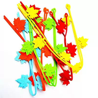 Colored maple leaf decoration leaves indoor snowflake ornaments kindergarten classroom environment decoration decoration hanging corridor