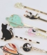 Ella Planet Cat Collection Word Clip Cat Control Starry Hair Clip Side Clip Day Phụ kiện tóc Hàn Quốc dễ thương Mũ - Phụ kiện tóc
