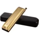 Chromatic harmonica 12 lỗ 16 lỗ c key cho người mới bắt đầu chơi nhạc cụ chuyên nghiệp dành cho người lớn (12 lỗ bạc) - Nhạc cụ phương Tây