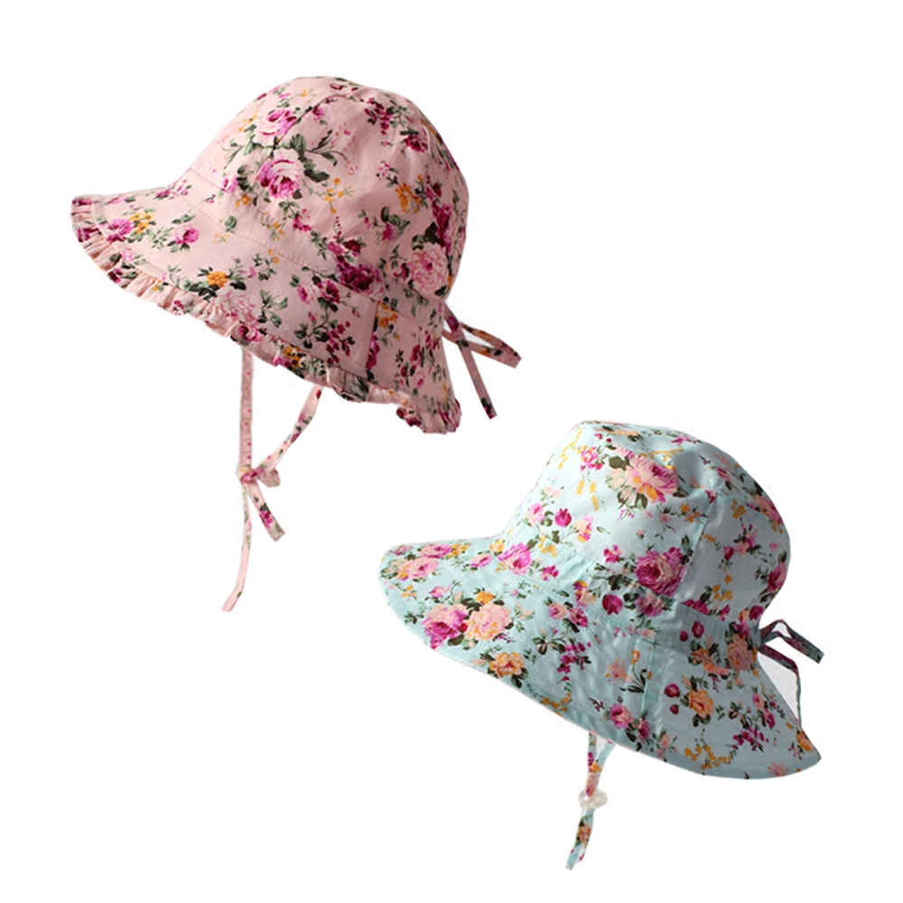 Exit Single Spring Summer Women Children Sun Shade Fisherman Hat Girl Print Flowerpots Cap Girl Pure Cotton Breathable Sunscreen Hat Summer