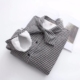 Mùa thu đông mới cộng với áo sơ mi nhung nơ nữ dài tay Han Fan cộng với áo cotton kẻ sọc nhỏ để giữ ấm áo sơ mi dáng dài Áo sơ mi