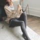 500D mùa xuân và mùa thu quần lửng mỏng cashmere dày vớ da màu xà cạp