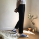 ĐƯỜNG DÀI / Hàn Quốc ulzzang đơn giản retro thun co giãn thẳng quần rộng giản dị 9 điểm quần nam