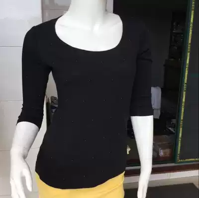 lottosport women's Avril joint pearl plain cotton mid-sleeve T-shirt ETLG008-1