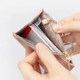 Iconic Hàn Quốc da thật thanh lịch lớn mở zip ví ví móc khóa chủ thẻ chủ thẻ kinh doanh gói ví dài nam Chủ thẻ