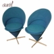 Thiết kế nội thất Bắc Âu kính thép hình nón tiếp tân kinh doanh để thảo luận về ghế sofa giải trí phòng khách ghế đơn ghế dài Đồ nội thất thiết kế