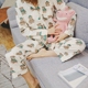 Bộ đồ ngủ dễ thương gấu bông nam nữ mùa xuân và mùa đông và đôi mùa đông bộ bông ấp áp mùa đông nam nữ Cặp đôi
