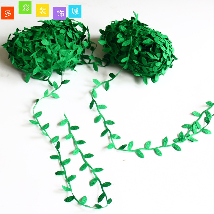 Holiday school decoration hanging decoration Kindergarten environment decoration rattan spring decoration Non-woven wicker leafy strips