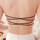 Với miếng đệm ngực, ren chống chói hoang dã quấn ngực, đeo chéo nữ, lưng đẹp, vest openwork, đồ lót, áo ngực, áo ngực áo lót không gọng Ống