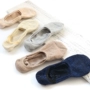 Bạc hành tây vớ bạc sáng ngọc trai retro nữ cotton nông miệng vô hình silicone chống trượt Nhật Bản vớ đậu tất dệt kim