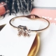 Vòng đeo tay nữ Ulzzang phiên bản Hàn Quốc của vòng đeo tay bằng thép titan vàng hồng đơn giản không phai màu sinh viên Vòng đeo tay xu hướng thủy triều