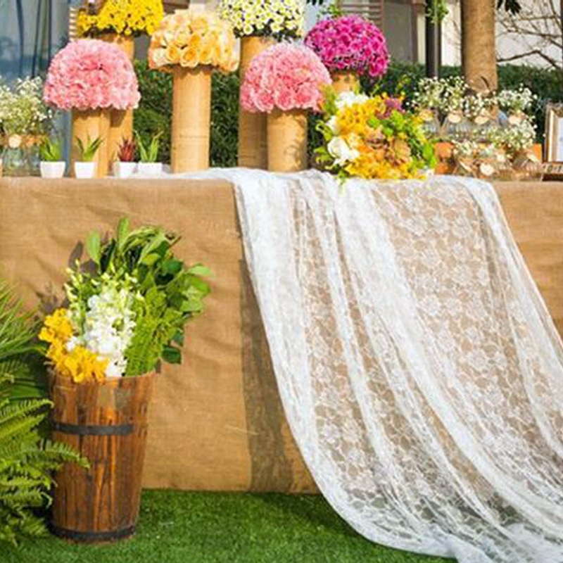 Wedding background decoration lace fabric welcome area tablecloth mesh rose cake table dessert table decoration lace cloth