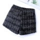 Quần short cạp cao của phụ nữ mùa thu đông Các mẫu mặc 2018 mới len rộng chân Slim mỏng mùa đông quần đế xuồng hoang dã