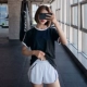 QTS thể thao nhanh khô áo thun thoáng khí giảm béo tập thể dục mặc áo chạy thể thao áo sơ mi nữ mùa hè yoga ngắn tay