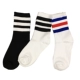 5 đôi tất ba thanh vớ vớ cotton ống vớ nam và nữ vớ thể thao thấm hút mồ hôi vớ vớ đen sọc trắng vớ sinh viên
