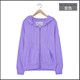 Spring and Autumn Sweater Women's Hooded Loose Thin Zipper Top Women's Velvet Hooded Sports Casual Jacket