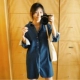 L33 Hàn Quốc thế hệ phụ nữ 2019 mới cotton dài tay mùa xuân và áo dài mùa hè cowgirl áo dài mỏng - Sản phẩm HOT đầm ngủ nữ Sản phẩm HOT