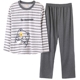 Cặp đôi đồ ngủ mùa thu và mùa đông mô hình dài hai mảnh phim hoạt hình dài tay cotton nữ phục vụ nhà thể thao đồ bộ thể thao Cặp đôi