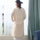 Liu Meiren Liu Wei áo ngủ lụa dày mùa đông đồ ngủ dài tay gợi cảm của phụ nữ áo choàng kimono áo choàng tắm nhà - Night Robe áo choàng lông cừu Night Robe