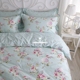 Nordic Floral Qin Tian xếp hạng Hàn Quốc vườn công chúa giường bông ba mảnh gia đình bốn /1.2 AFT3793 - Bộ đồ giường bốn mảnh bộ ga giường Bộ đồ giường bốn mảnh