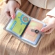 Retro thẻ phụ nữ nhỏ túi phụ nữ nhiều thẻ vị trí siêu mỏng nhỏ gọn đơn giản thẻ ngân hàng thẻ gói chủ thẻ