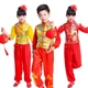 Bài hát mừng năm mới quần áo nam nữ võ thuật mở màu đỏ lễ hội thiếu nhi trống quần áo khiêu vũ Trung Quốc trang phục trống eo thời trang cho bé Trang phục