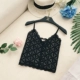 Chic nhẹ nhàng ren hoa V-cổ móc hoa Slim ngắn khí chất hoang dã đáy vest vest hàng đầu áo bánh bèo Áo ba lỗ